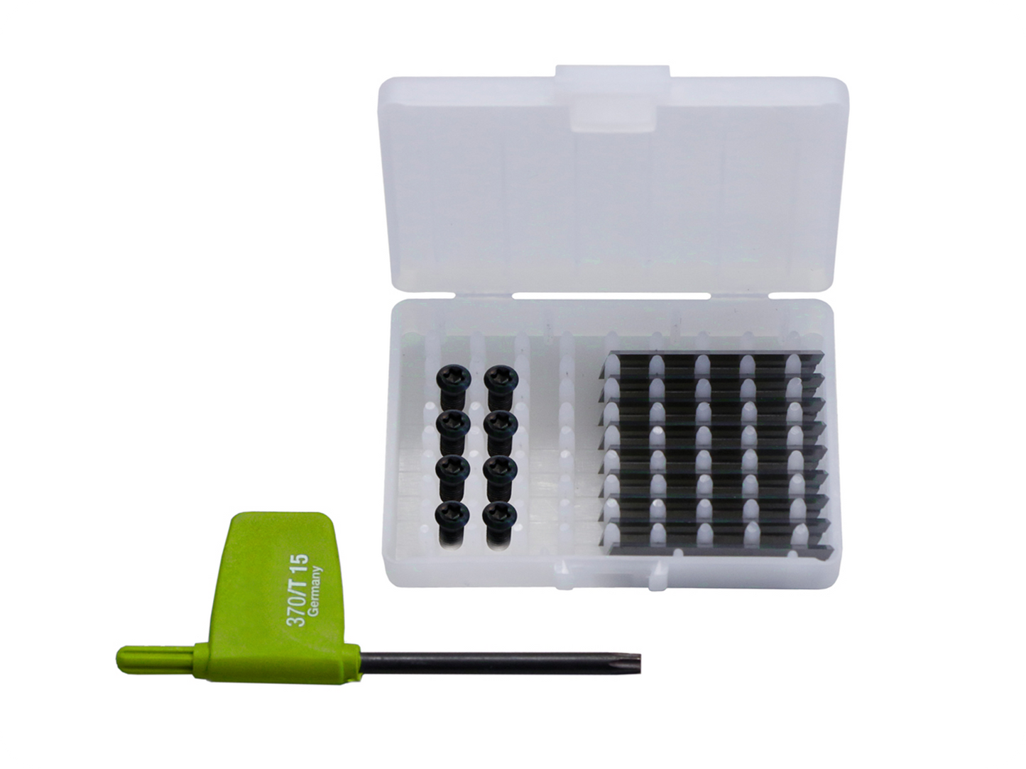 Reversible knife 15° service set